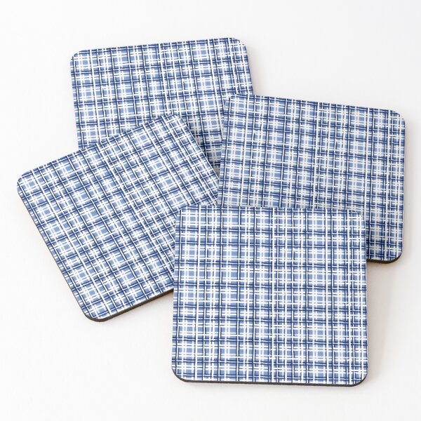 Item preview, Blue small plaid pattern designed and sold by TogetherDshop.