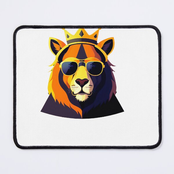 Item preview, Cool bear character in sunglasses wearing a crown. Vibrant colors designed and sold by Harmonysens.