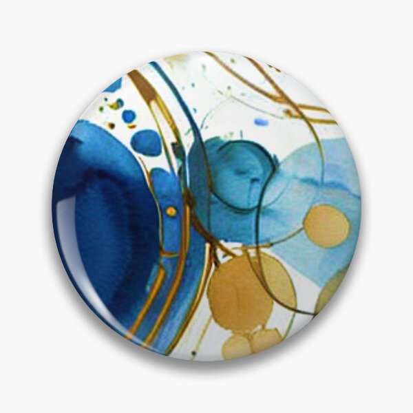 Item preview, Blue and gold abstract designed and sold by ibelieveimages.