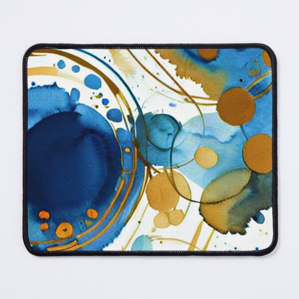 Item preview, Blue and gold abstract designed and sold by ibelieveimages.