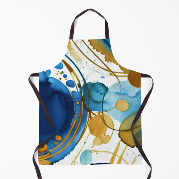 Item preview, Blue and gold abstract designed and sold by ibelieveimages.