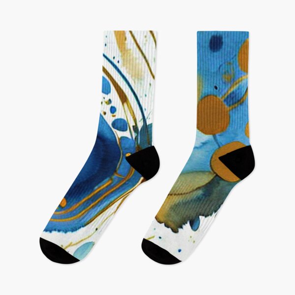 Item preview, Blue and gold abstract designed and sold by ibelieveimages.