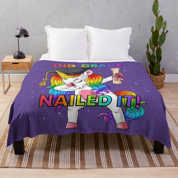 Item preview, Dabbing Unicorn 2nd Grade Nailed It Graduation 	 Kids 		 designed and sold by gkhaufkg63.
