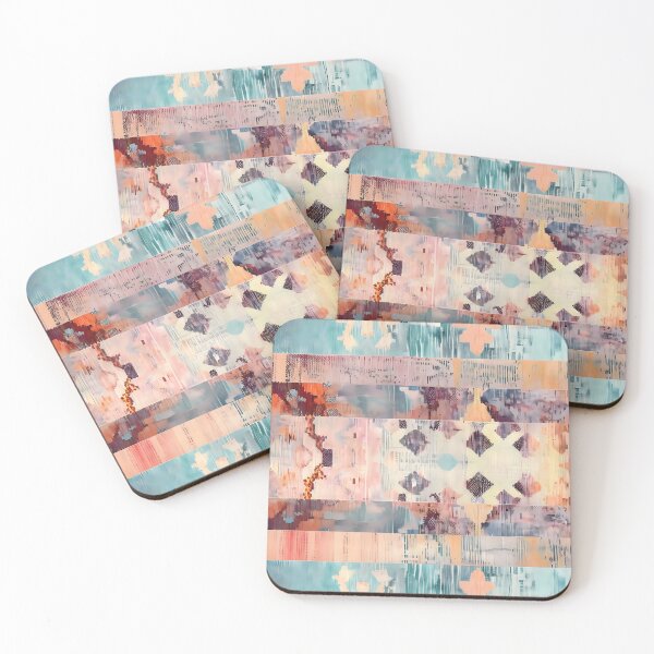 Item preview,  Striped Serenade: Bohemian Patchwork Rhapsody designed and sold by Cosmic-Canvases.