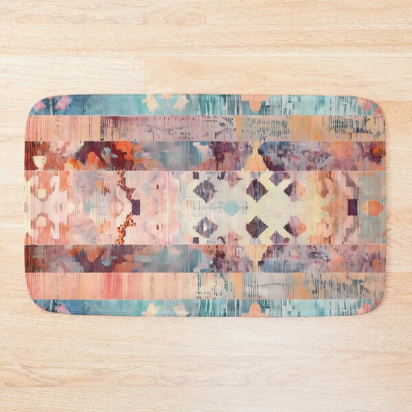 Item preview,  Striped Serenade: Bohemian Patchwork Rhapsody designed and sold by Cosmic-Canvases.