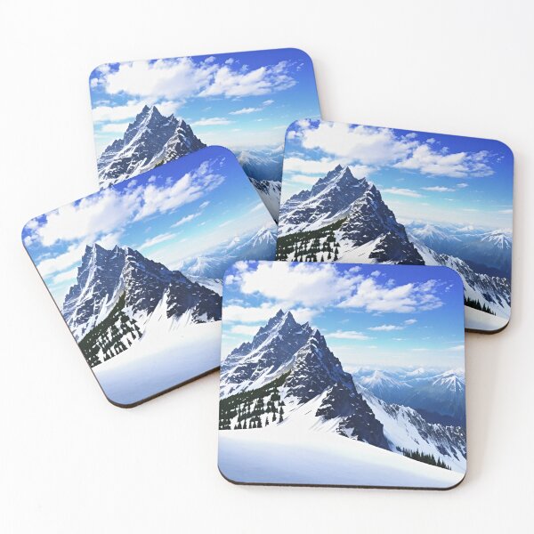 Item preview, Beautiful snow mountain in anime art  designed and sold by Animenet.