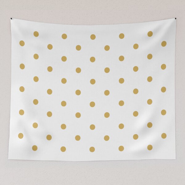 Item preview, Small GOLD & WHITE POLKA DOTS designed and sold by RachelMacht.