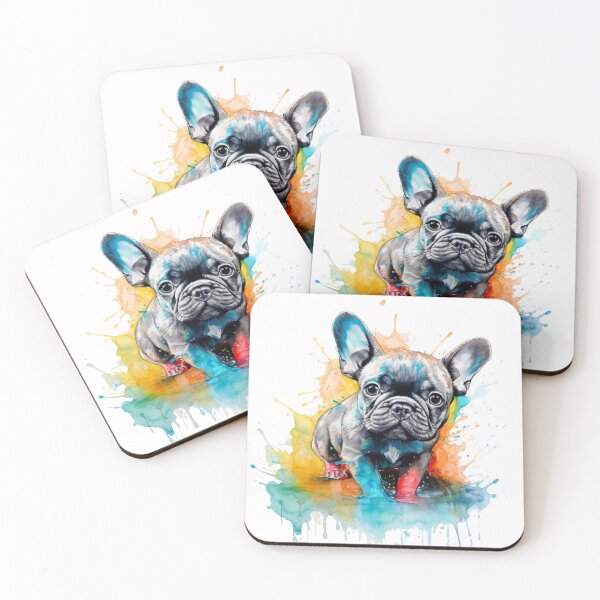Item preview, colorful french bulldog designed and sold by ArtyStocks.