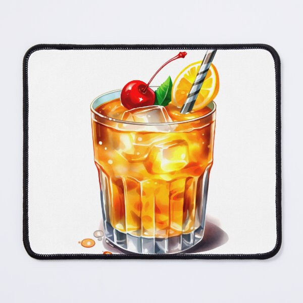 Item preview, Penicillin Cocktail Clipart, Whiskey Cocktail, Bourbon Drink Art, Whiskey Mix, Old Fashioned, Mixologist's Choice, Watercolor Art designed and sold by CoolorPainting.