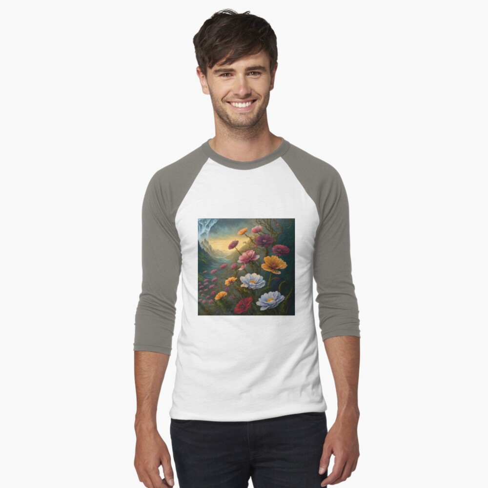 Item preview, Baseball ¾ Sleeve T-Shirt designed and sold by blackhalt.