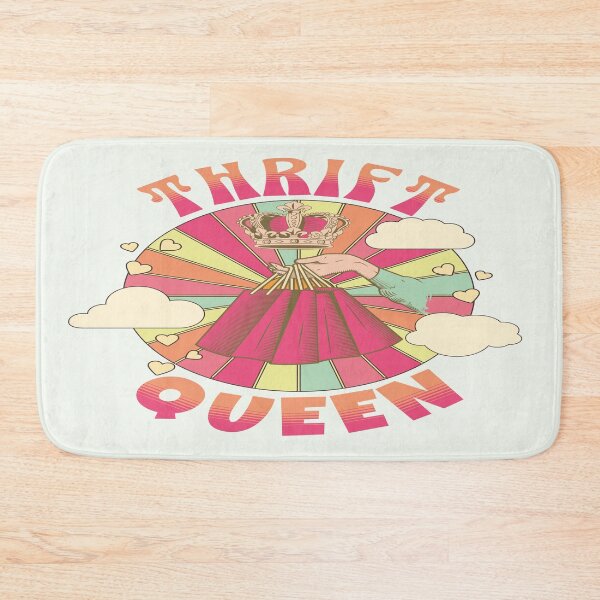 Item preview, Thrift queen colorful vintage design retro sunrise second-hand shopping slow fashion rainbow designed and sold by MetalicBabe.
