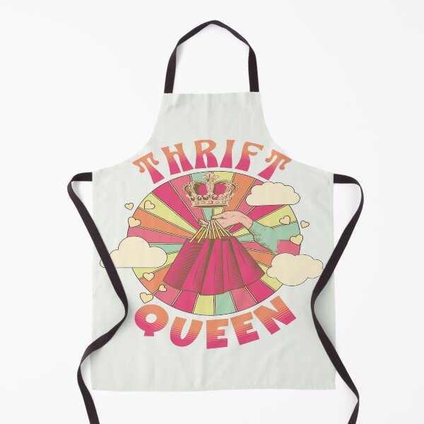 Item preview, Thrift queen colorful vintage design retro sunrise second-hand shopping slow fashion rainbow designed and sold by MetalicBabe.