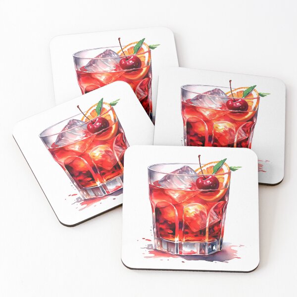 Item preview, Vieux Carre Cocktail Clipart, Whiskey Cocktail, Bourbon Drink Art, Whiskey Mix, Old Fashioned, Mixologist's Choice, Watercolor Art designed and sold by CoolorPainting.