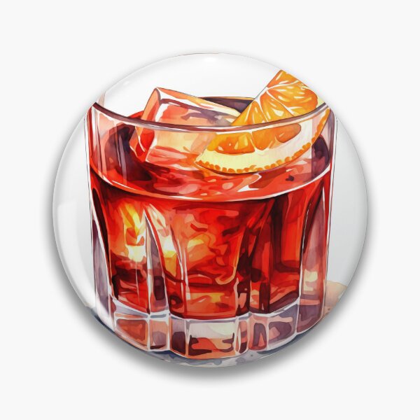 Item preview, Boulevardier Cocktail Clipart, Whiskey Cocktail, Bourbon Drink Art, Whiskey Mix, Old Fashioned, Mixologist's Choice, Watercolor Art designed and sold by CoolorPainting.