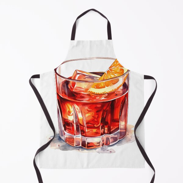 Item preview, Boulevardier Cocktail Clipart, Whiskey Cocktail, Bourbon Drink Art, Whiskey Mix, Old Fashioned, Mixologist's Choice, Watercolor Art designed and sold by CoolorPainting.