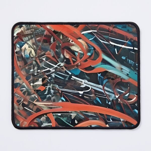 Item preview, An abstract picture with red and blue lines designed and sold by Zolongano.