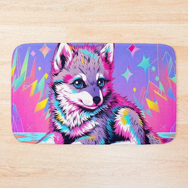 Artikelvorschau, Y2K Technicolor Pup A Whimsical Dream entworfen und verkauft von Cosmic-Canvases.
