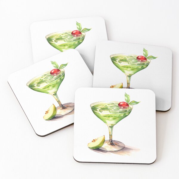 Item preview, Appletini Cocktail Clipart, Vodka Cocktail, Clear Drink Art, Vodka Mix, Bloody Mary, Mixologist's Choice, Vodka Drink, Watercolor Art designed and sold by CoolorPainting.