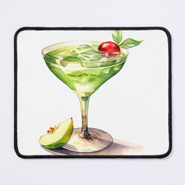 Item preview, Appletini Cocktail Clipart, Vodka Cocktail, Clear Drink Art, Vodka Mix, Bloody Mary, Mixologist's Choice, Vodka Drink, Watercolor Art designed and sold by CoolorPainting.