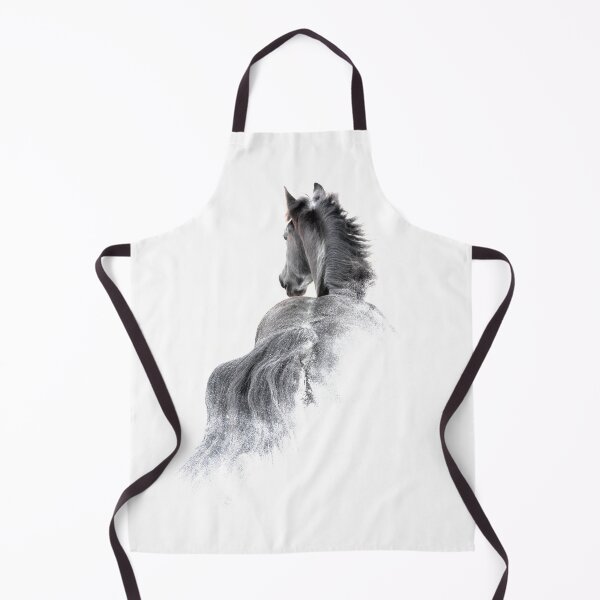 Item preview, Friesian Horse graphic in snow designed and sold by Dusty Perin.