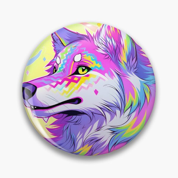 Artikelvorschau, Sunlit Mystic Wolf - Daydream in Gold entworfen und verkauft von Cosmic-Canvases.
