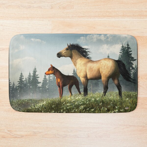 Item preview, Red Doberman and Buckskin Horse designed and sold by Daniel Eskridge.