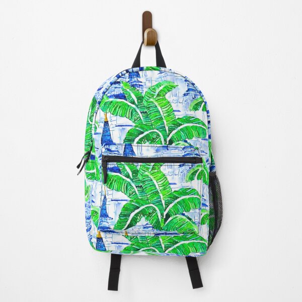 Item preview, Ancient pagodas and banana leaves designed and sold by SophieClimaArt.