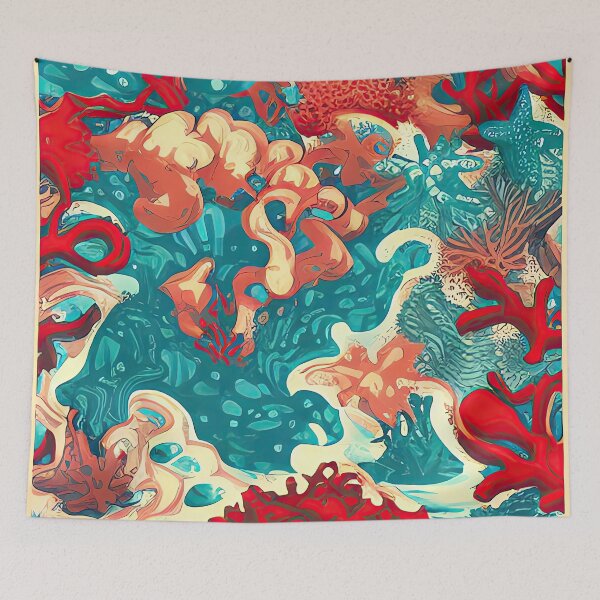 Item preview, Coral in the Ocean designed and sold by casaai.