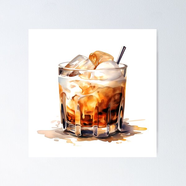 Item preview, White Russian Cocktail Clipart, Vodka Cocktail, Clear Drink Art, Vodka Mix, Bloody Mary, Mixologist's Choice, Vodka Drink, Watercolor Art designed and sold by CoolorPainting.