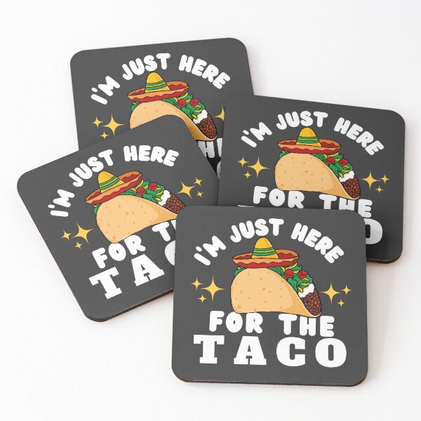 Item preview, Cool Taco food lover I'm Just Here for the Tacos designed and sold by Domy7.