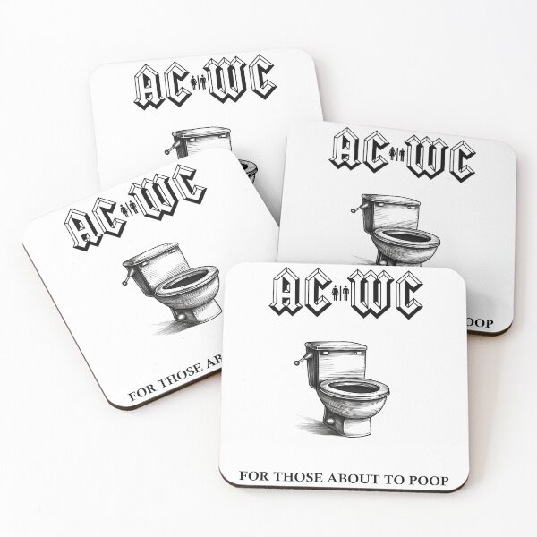 Item preview, AC WC - For Those About to Poop (black) designed and sold by Boutique Rodriguez.