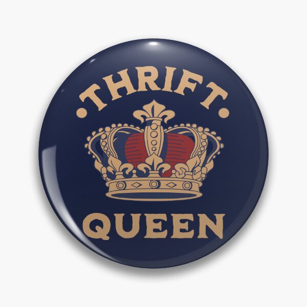 Item preview, Thrift queen elegant golden crown thrift shopping slow fashion designed and sold by MetalicBabe.