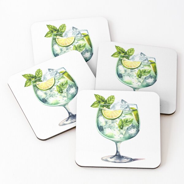 Item preview, Gin and Tonic Drink Clipart, Gin Cocktail, Juniper Drink Art, Gin Mix, Tonic Water, Botanical Cocktails, Gin Drink Oil, Party Cocktail Art designed and sold by CoolorPainting.