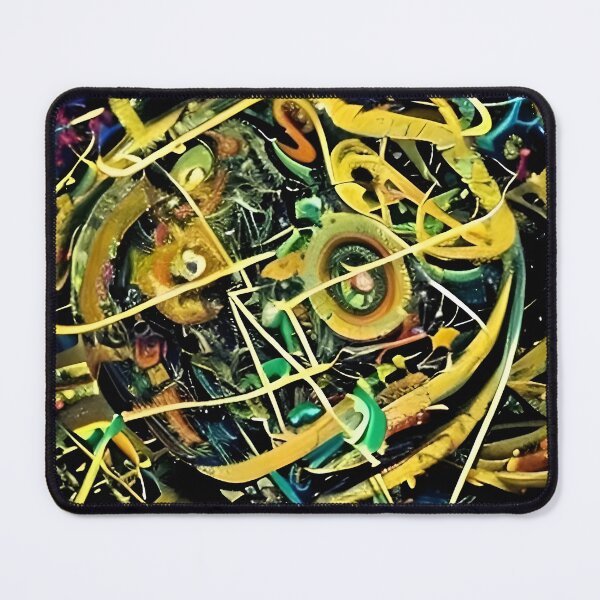 Item preview, An abstract picture with yellow abstract face lines designed and sold by Zolongano.