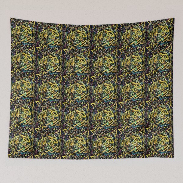 Item preview, An abstract picture with yellow abstract face lines designed and sold by Zolongano.