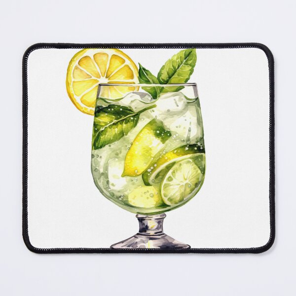 Item preview, Gin Fizz Drink Clipart, Gin Cocktail, Juniper Drink Art, Gin Mix, Tonic Water, Botanical Cocktails, Gin Drink Oil, Party Cocktail Art designed and sold by CoolorPainting.