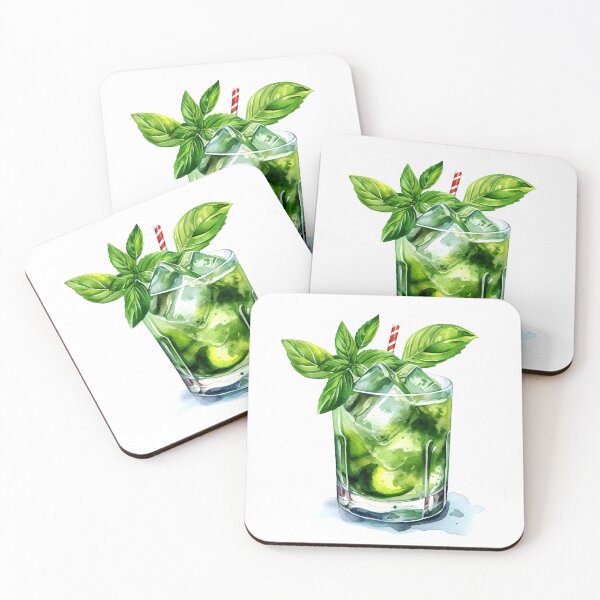 Item preview, Basil Smash Drink Clipart, Gin Cocktail, Juniper Drink Art, Gin Mix, Tonic Water, Botanical Cocktails, Gin Drink Oil, Party Cocktail Art designed and sold by CoolorPainting.
