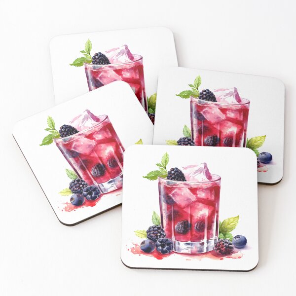 Item preview, Bramble Drink Clipart, Gin Cocktail, Juniper Drink Art, Gin Mix, Tonic Water, Botanical Cocktails, Gin Drink Oil, Party Cocktail Art designed and sold by CoolorPainting.