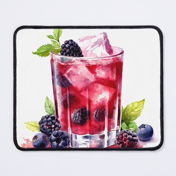 Item preview, Bramble Drink Clipart, Gin Cocktail, Juniper Drink Art, Gin Mix, Tonic Water, Botanical Cocktails, Gin Drink Oil, Party Cocktail Art designed and sold by CoolorPainting.