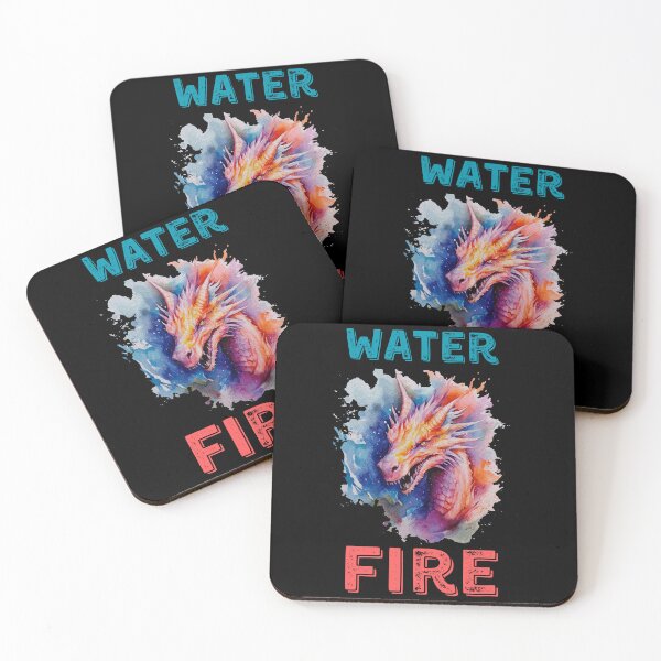 Item preview, Water and Fire Dragon Design  designed and sold by Harsh  Katariya.