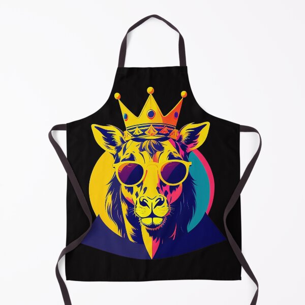 Item preview, Cool giraffe character in sunglasses wearing a crown. Vibrant colors designed and sold by Harmonysens.