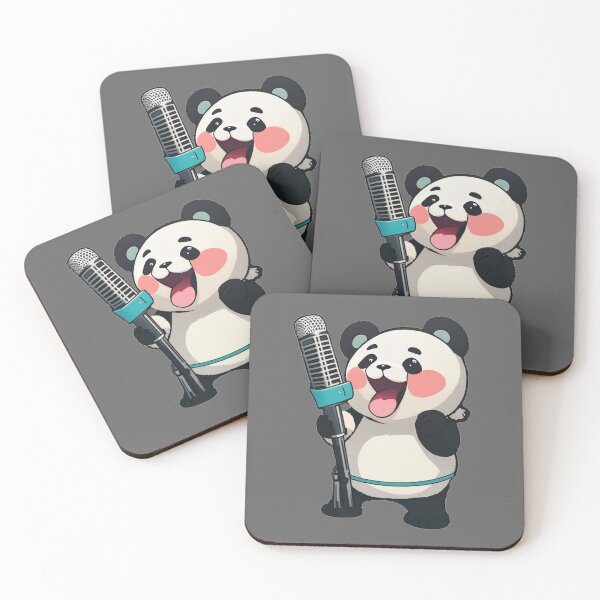 Item preview, Panda bear, leader of the band, rock and roll. Kawaii art designed and sold by The Animal Stuff.