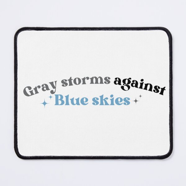 Item preview, gray storms against blue skies  designed and sold by Whimsical Prints.
