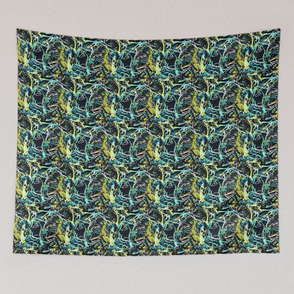 Item preview, An abstract picture blue and yellow pattern designed and sold by Zolongano.