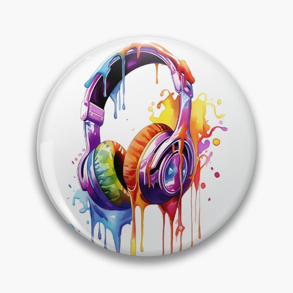 Aperçu de l'œuvre Casque aquarelle créée et vendue par UtterlyCutterly.