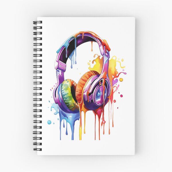 Item preview, Watercolor Headphones designed and sold by UtterlyCutterly.