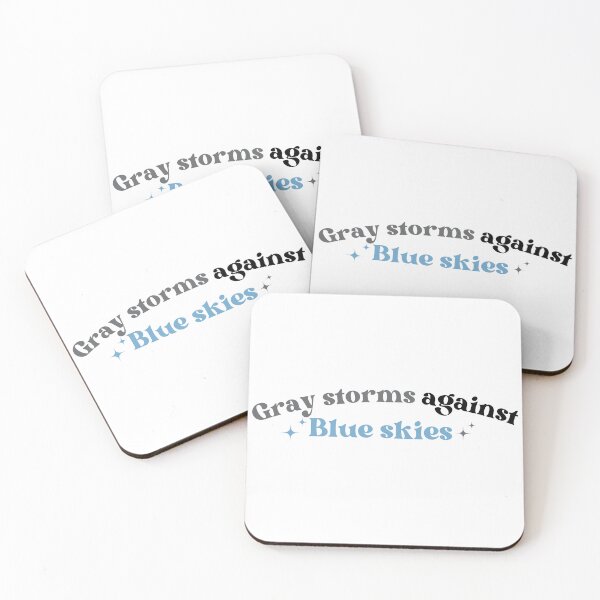 Item preview, gray storms against blue skies  designed and sold by Whimsical Prints.