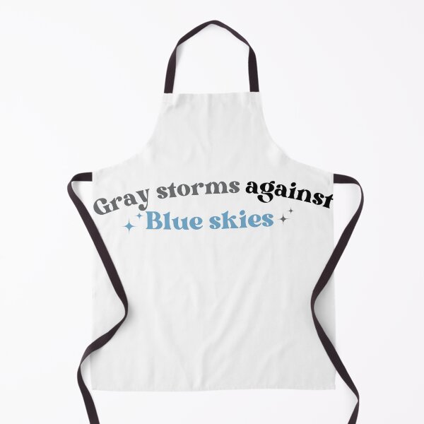Item preview, gray storms against blue skies designed and sold by Whimsical Prints.