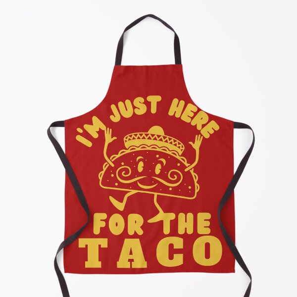Item preview, Happy Mexican Taco food lover I'm Just Here for the Tacos designed and sold by Domy7.