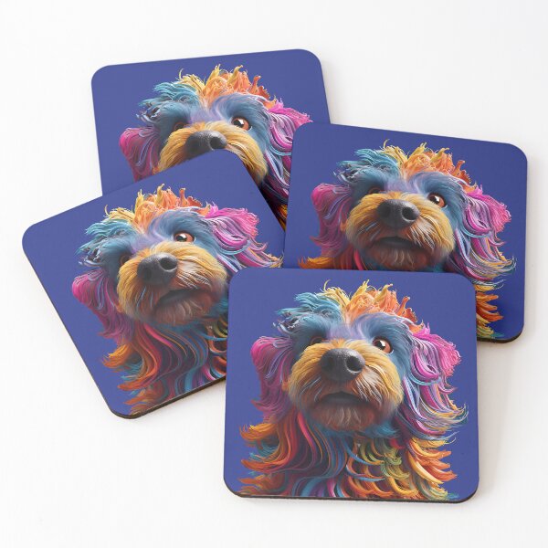 Item preview, multicolored dog designed and sold by Banna Baber.